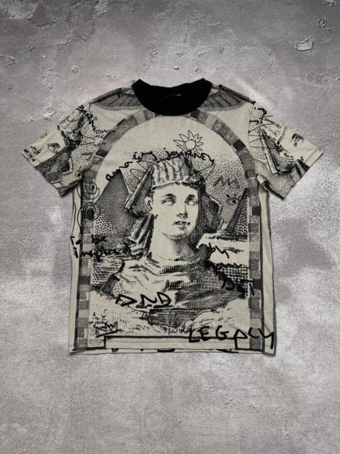 Other Designers If Six Was Nine - Vintage Y2K Desigual LGB Style Overprint Sphinx T Shirt Tee
