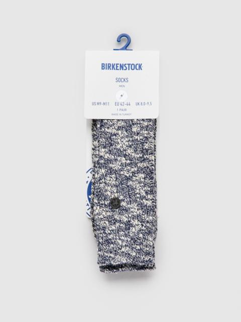 BIRKENSTOCK Cotton Slub Crew Sock in Blue