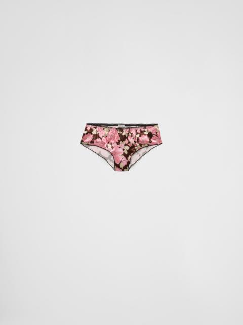 Prada Printed satin panty
