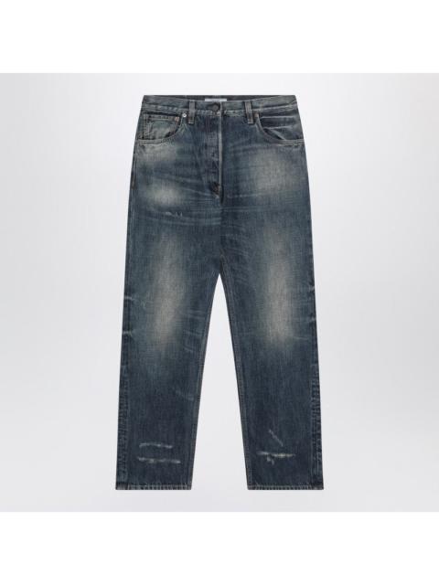 Prada Prada Jeans In Washed Blue Denim Women