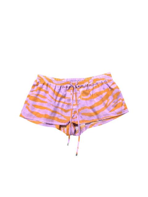 THE ATTICO The Attico Women Orange Zebra Shorts