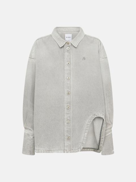 THE ATTICO SHORT COAT VINTAGE GREY