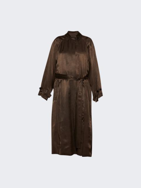 The Row Ryo Coat Dark Brown