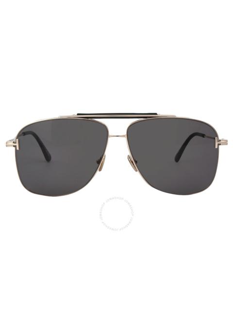 Tom Ford Jaden Smoke Navigator Men's Sunglasses FT1017 28A 60