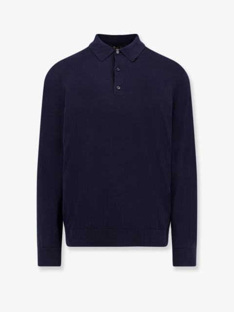 Loro Piana Men Ice Wish Cotton Polo Shirt