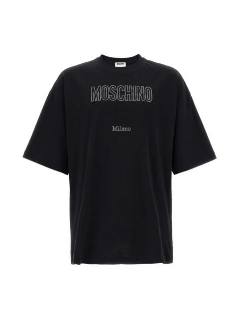Moschino Rhinestone logo T-shirt