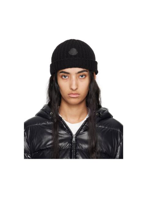 Moncler Black Wool Beanie