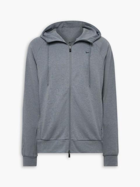Nike Logo-embroidered Dri-Fit UV zip-up hoodie