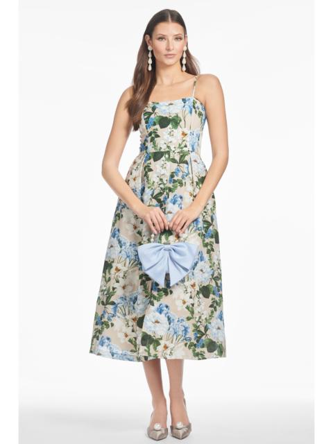 SACHIN & BABI PRU DRESS - DUNE AND DUSK PETALS