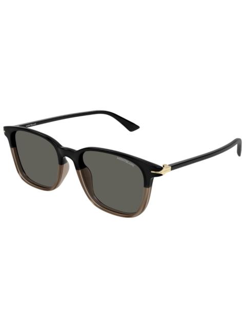 Montblanc Montblanc Grey Square Men's Sunglasses MB0338S 003 52