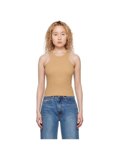 ARCH THE Beige Crewneck Tank Top