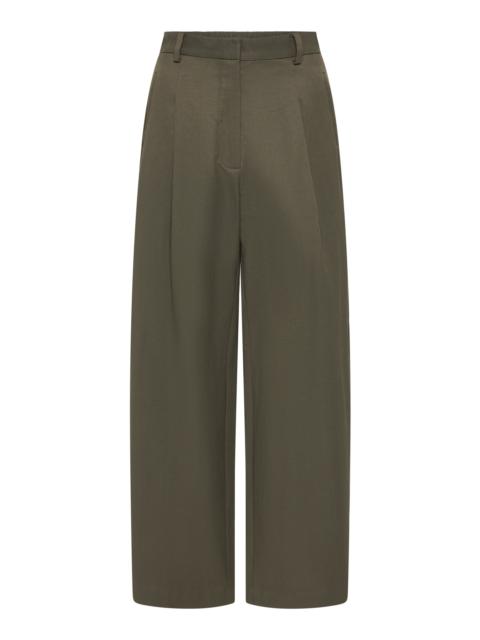 ST. AGNI Relaxed Cotton-Blend Balloon Pants grey