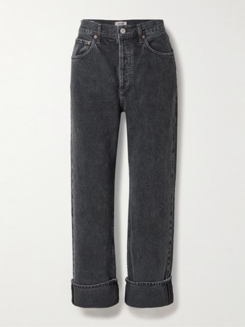 AGOLDE Fran Low-rise Straight-leg Organic Jeans