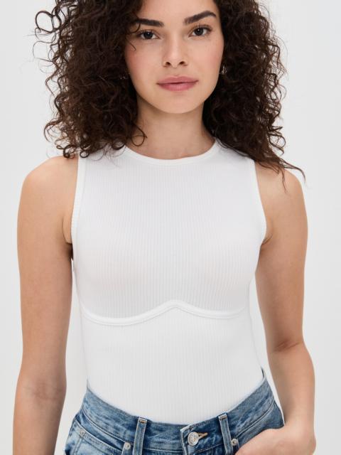 Fleur du Mal Hourglass Rib Thong Bodysuit