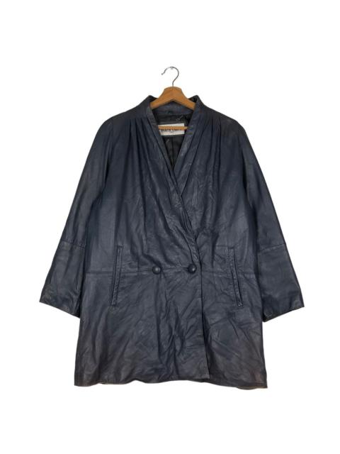Other Designers 🔥VINTAGE LEATHER JACKET MARIE CLAIRE ISSEY MIYAKE