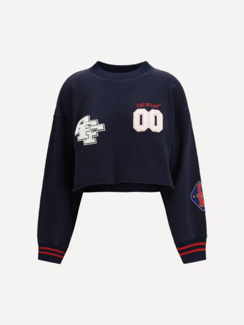 Off-White Royal Patch Cropped Sweatshirt