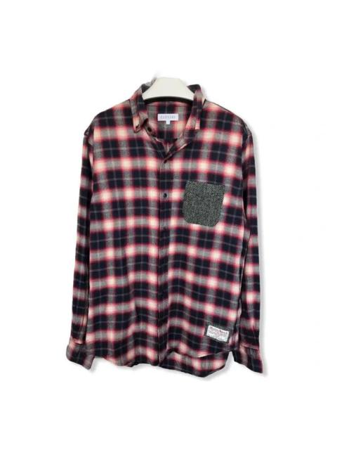 Other Designers Harris Tweed X Closshi Plaid Tartan Flannel Shirt 👕