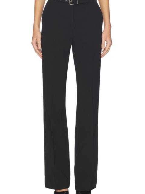 GANNI Bonded Crepe Belted Pant