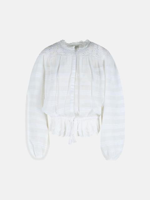 Isabel Marant Étoile 'POLLY' WHITE COTTON SHIRT