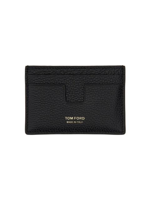 TOM FORD T LINE CLASSIC GRAINED LEATHER CARD HOLDER