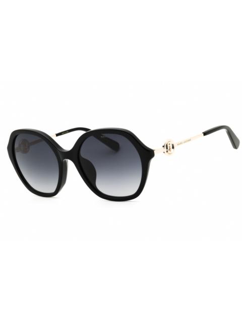 Marc Jacobs Marc Jacobs Ladies Black Round Sunglasses MARC728FS