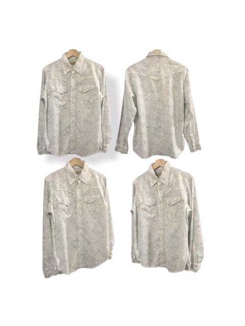 Other Designers Vintage - VTG Sissy Kansai Yamamoto Western Paisley Pearl Snap Button
