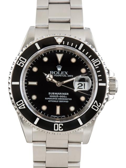 ROLEX Used Rolex Submariner Black Aluminum Dial Ref 16610