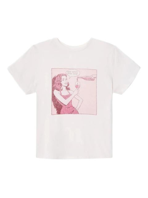 RE/DONE Re/done Classic "Drink Wine" T-shirt