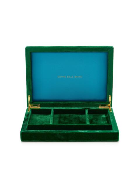 SOPHIE BILLE BRAHE Trésor Velvet Jewelry Box green