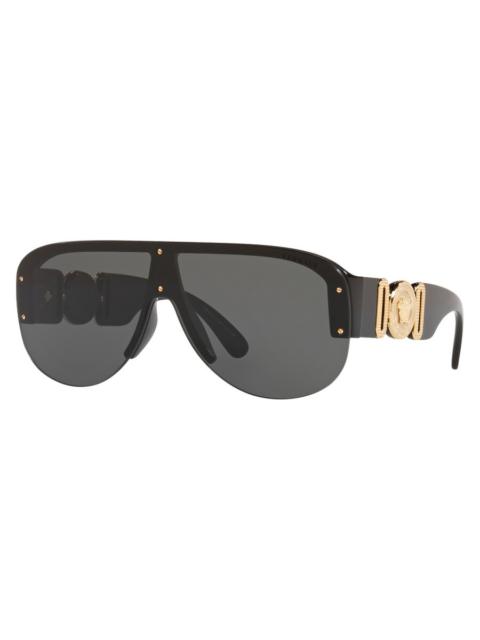 VERSACE Versace Dark Grey Shield Men's Sunglasses VE4391 GB1/87 148
