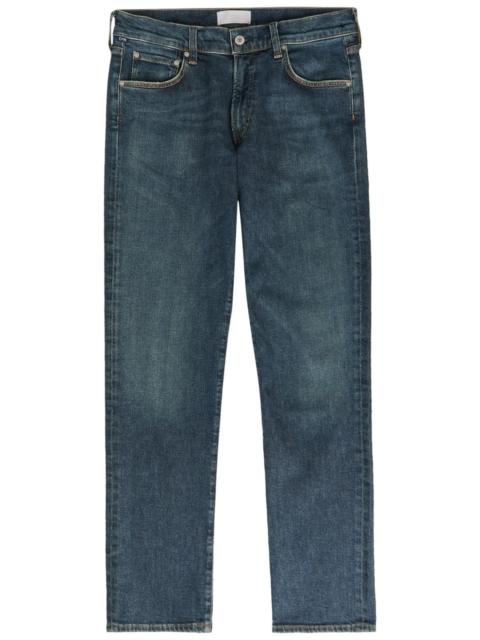 Citizens of Humanity Citizens OF Humanity Gage Straight-leg Denim and Cashmere-blend Jeans