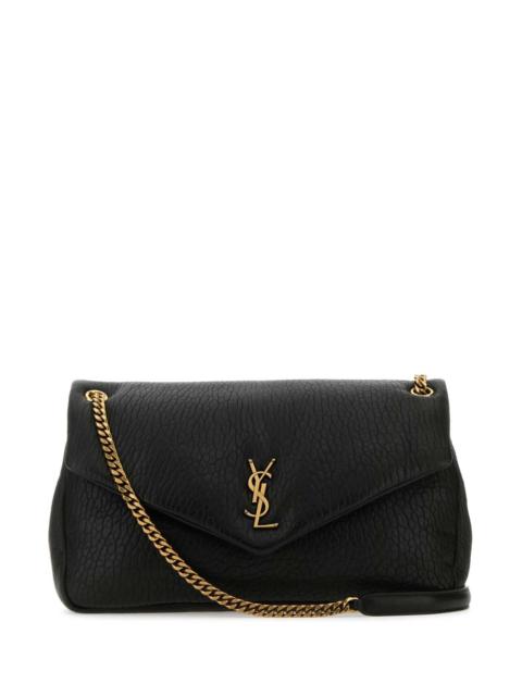 SAINT LAURENT Saint Laurent Women Black Leather Big Calypso Shoulder Bag