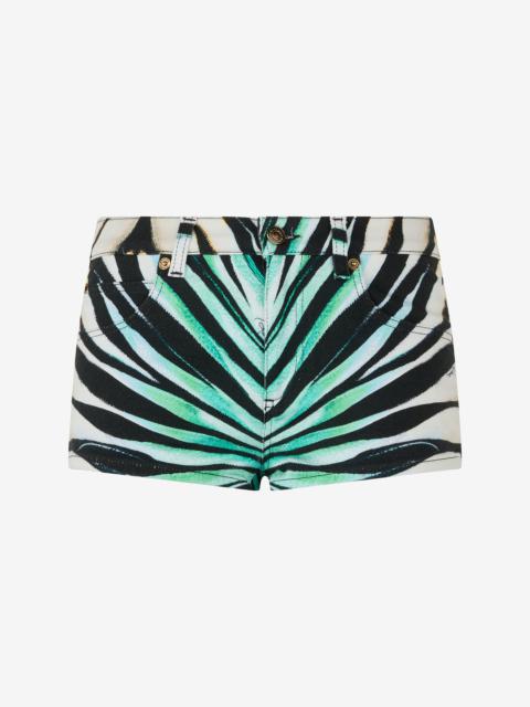 Roberto Cavalli Ray Of Sea Print Shorts