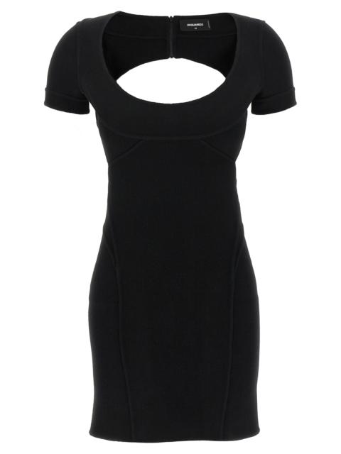 DSQUARED2 Bodycon Cut Out Dresses Black