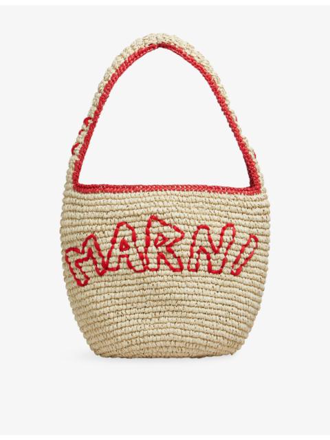 Marni Nassa Small Raffia Hobo Bag