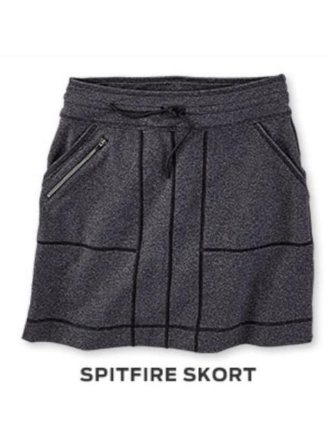 Other Designers Tiltle Nine - Title Nine Spitfire Skort Drawstring Waist Black Stitching Flap Pockets Gray L