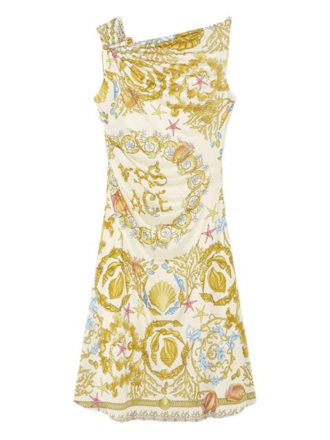 VERSACE Underwater Barocco mini dress