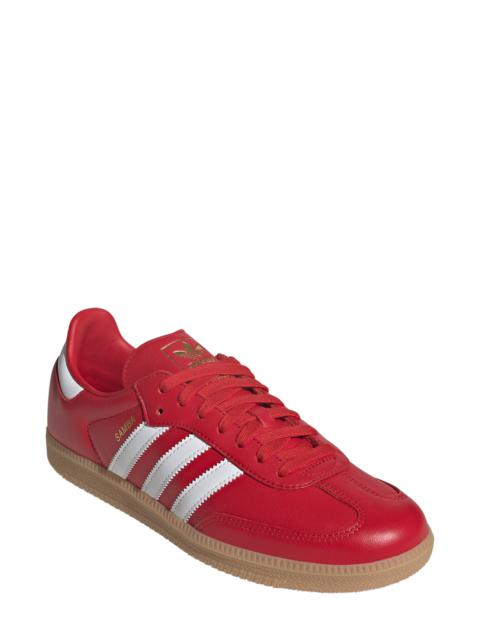 adidas adidas Samba OG Sneaker in Better Scarlet/White/Gum at Nordstrom
