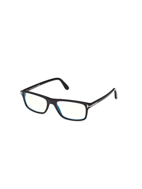 TOM FORD Tom Ford Blue Light Block Rectangular Men's Eyeglasses FT6119-B 001 53