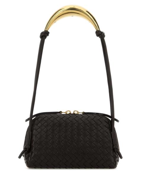 Bottega Veneta Bottega Veneta Women Dark Brown Leather Concert Shoulder Bag
