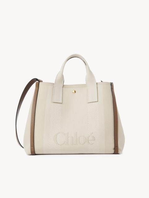Chloé CHLOÉ CARRY TOTE BAG IN CANVAS