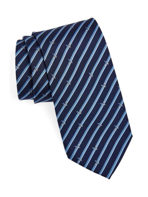 FERRAGAMO Tinta Painter Stripe Silk Tie
