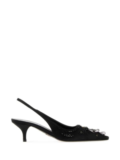 Prada Prada Women Black Satin Pumps