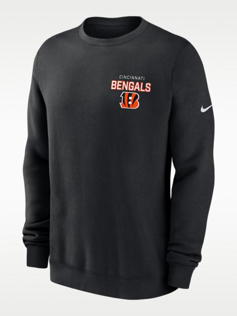 Nike Cincinnati Bengals Draw Block Club Men's Nike NFL Pullover Crew