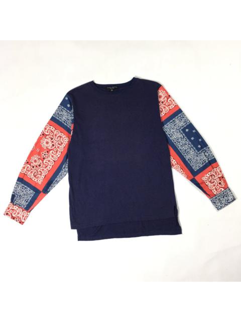 Other Designers Japanese Brand - Mcnairy Brothers New York Bandana Sleeves Rebuild Shirt