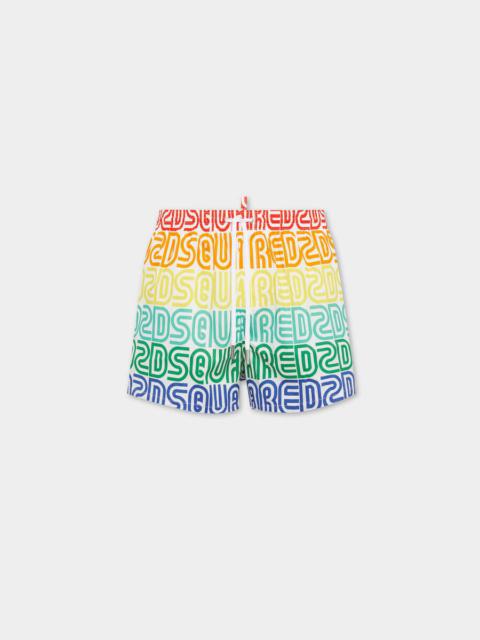 DSQUARED2 ALLOVER LOGO MIDI SWIM BOXER