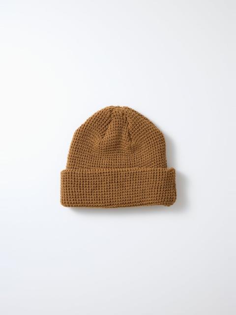 ROTOTO® ROTOTO - COTTON WAFFLE KNIT WATCH CAP - TAN