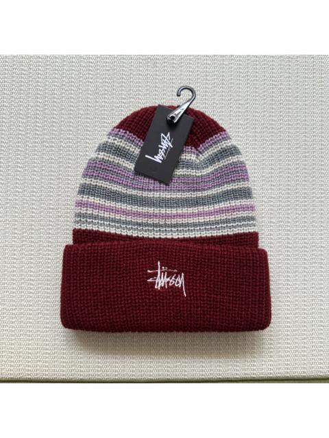 Stüssy Stussy Stripe Cuff Beanie Hat / Marron 