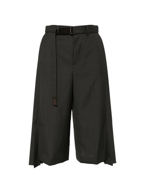 sacai Sacai Green Trousers - Cropped Trousers Women