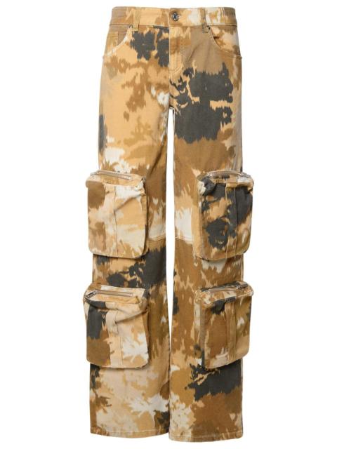 Blumarine Blumarine Brown Cotton Cargo Jeans